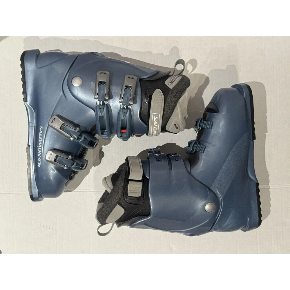 SALOMON Performa 5.0 Downhill Alpine Blue Womens Ski/Snowboard Boots Size 9